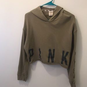 VS pink cropped hoodie